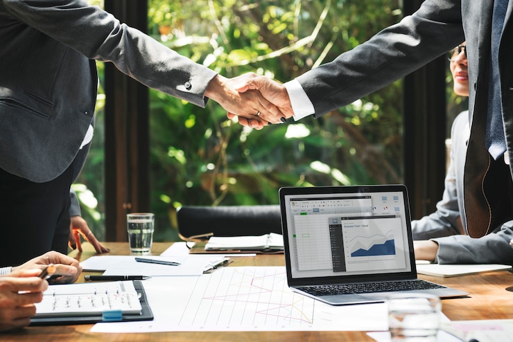 Photo business handshake