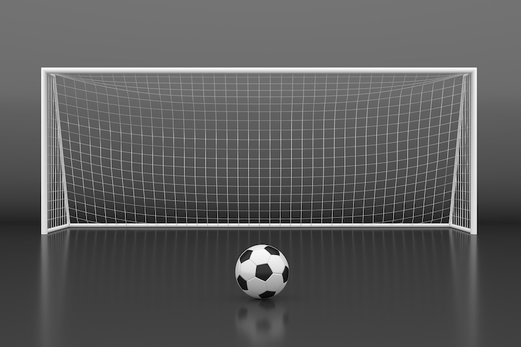 Photo but de football avec ballon