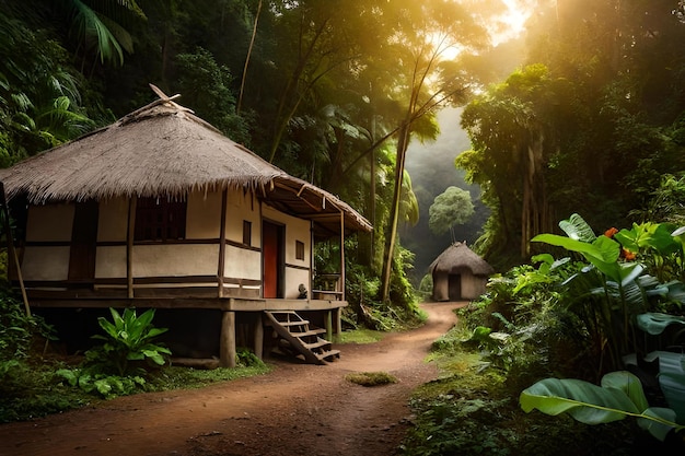 Une cabane dans la jungle