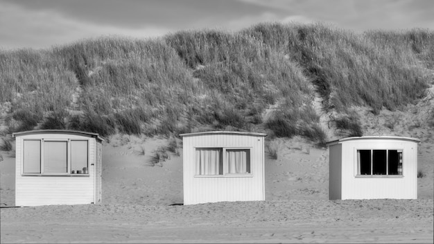 Photo cabane de plage au danemark