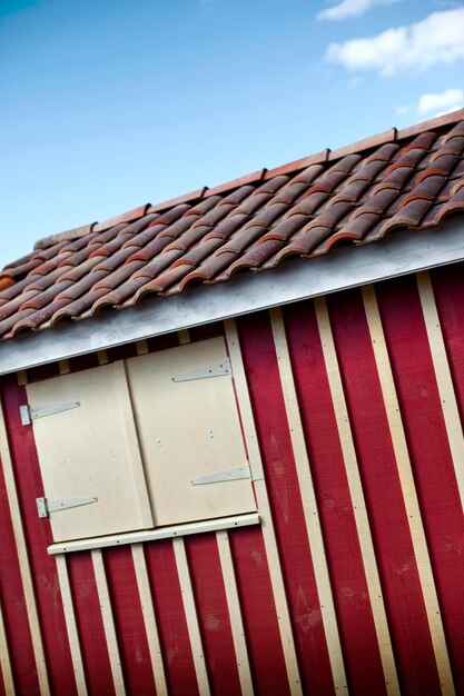 Photo cabane rustique dans la campagne française