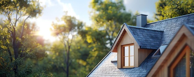 Photo une cabane avec un toit qui dit la maison