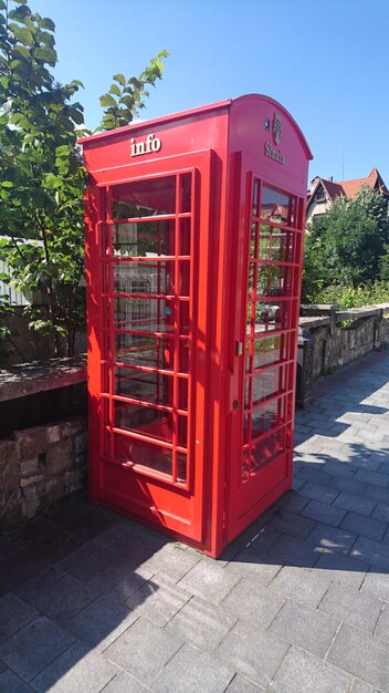 Photo cabine téléphonique rouge