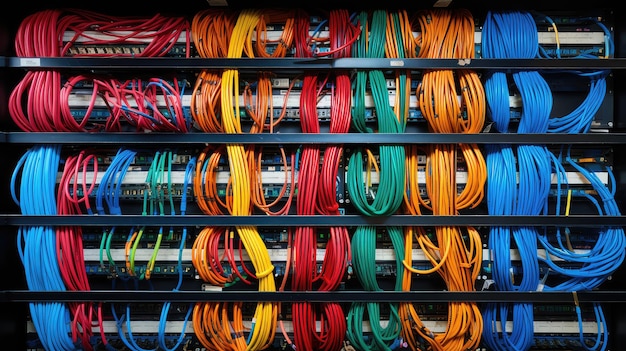 Photo les câbles de données thunderbolt