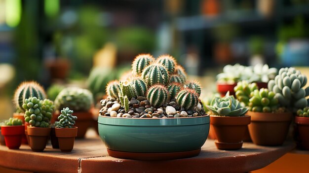 Cactus boule en pot