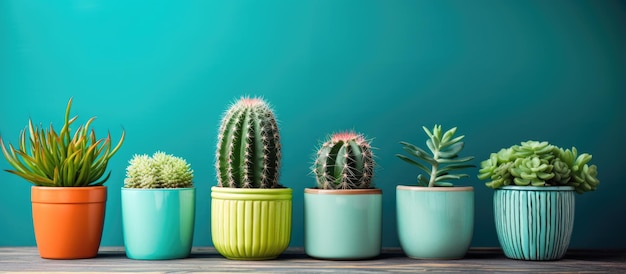 Cactus cultivés en pot