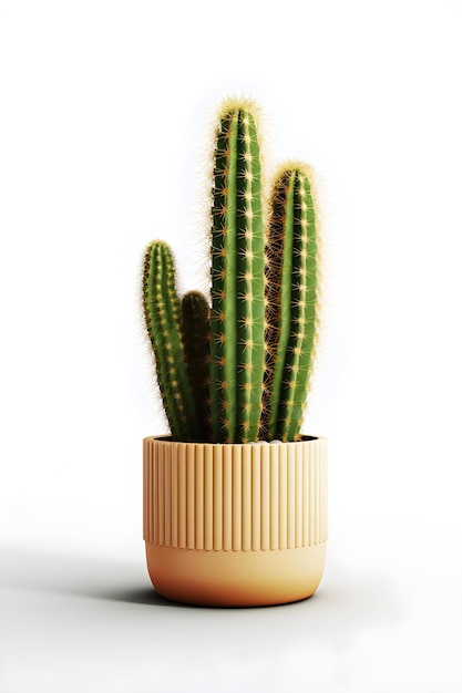 Cactus dans un vase en céramique