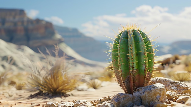 Photo le cactus du désert vu de côté