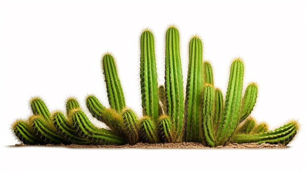 Photo un cactus élégance vue latérale isolée