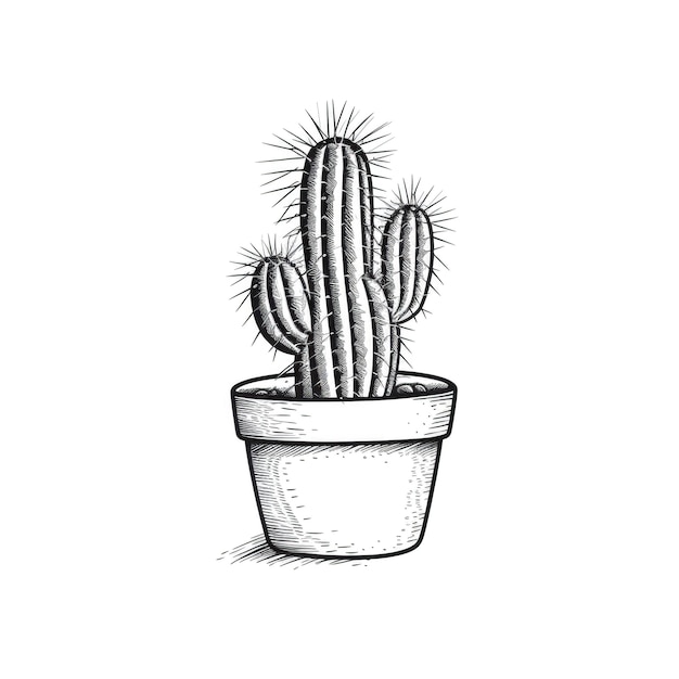 Cactus fleur ai généré