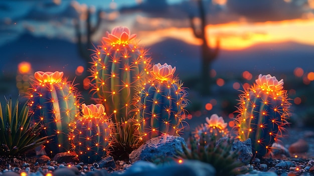 Photo cactus sur fond noir dans le style du nikon d850 brun clair et vert rodinstock imagon 300mm f58 flickr expression hyperbolique courbe linéaire