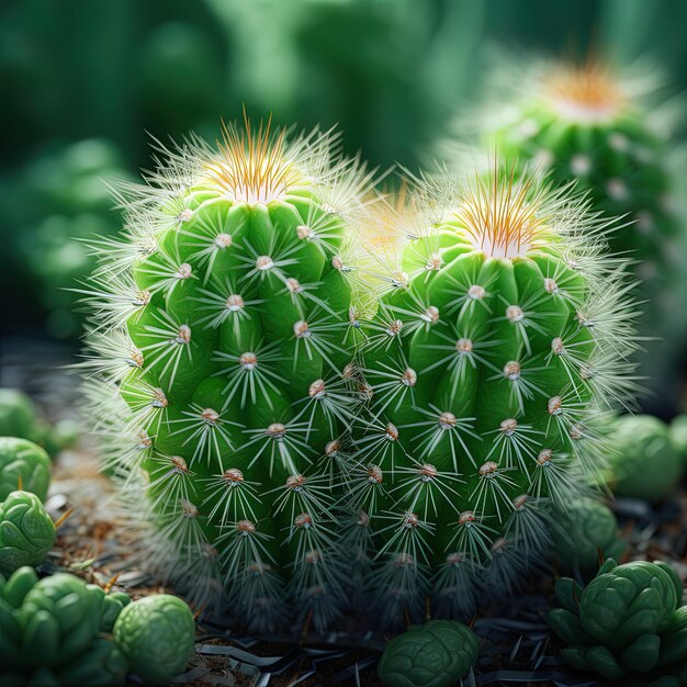 Photo un cactus avec le mot cœur dessus