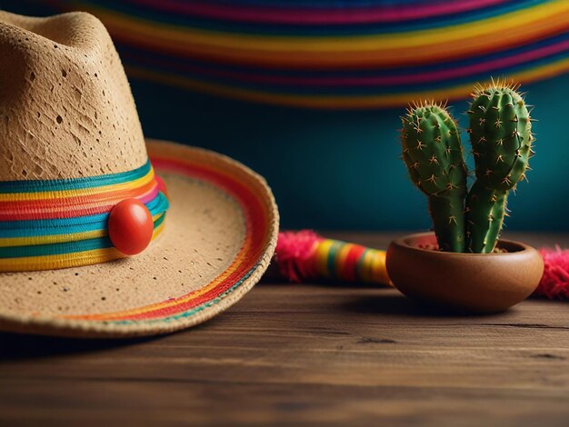 un cactus qui a un chapeau dessus