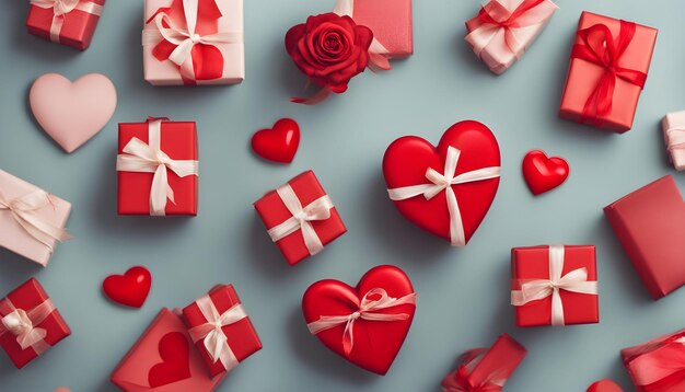 cadeau d'amour de beaux coeurs