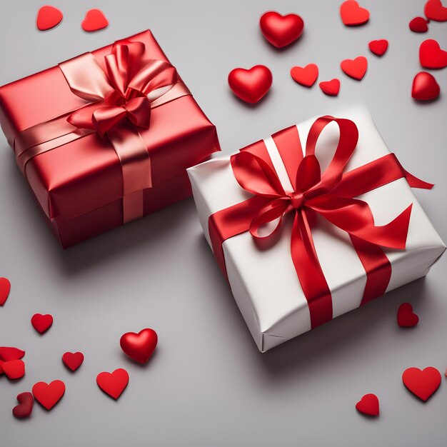 cadeau d'amour de beaux coeurs