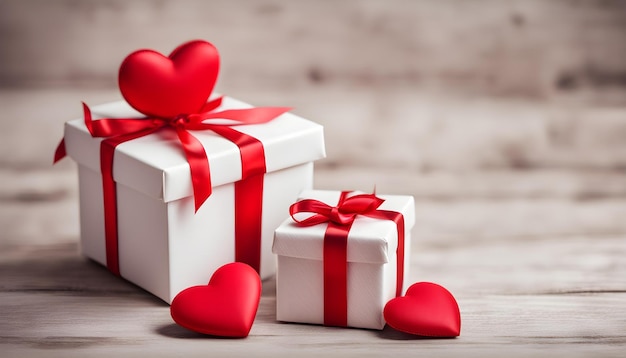 cadeau d'amour de beaux coeurs