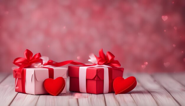 cadeau d'amour de beaux coeurs