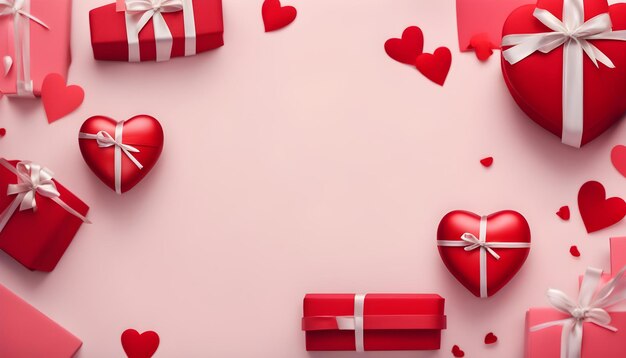 cadeau d'amour de beaux coeurs