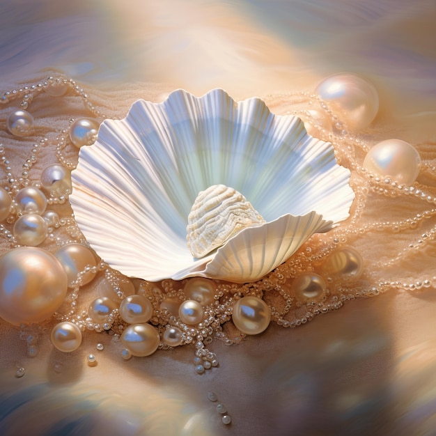 Un cadeau de la mer Huître avec perle