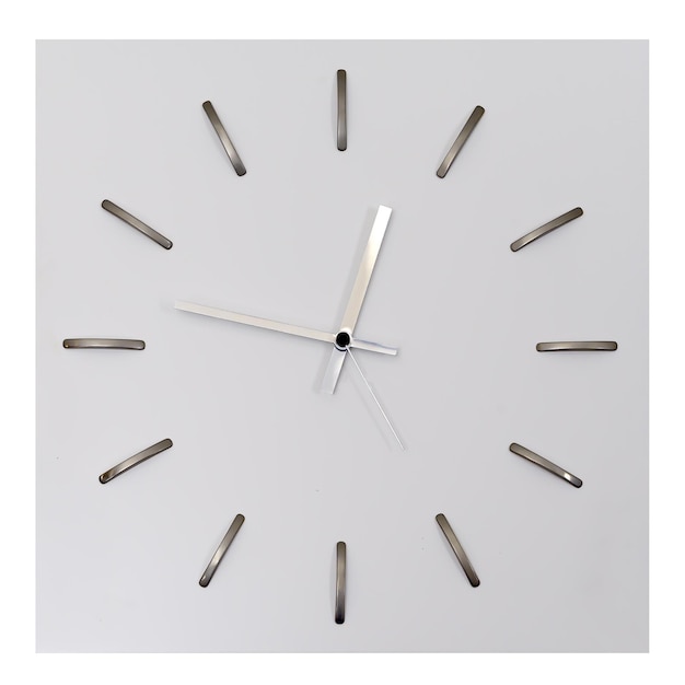 Cadran de l'horloge sur fond blanc isoler