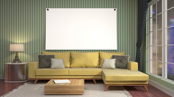 Photo cadre affiche en arrière-plan intérieur