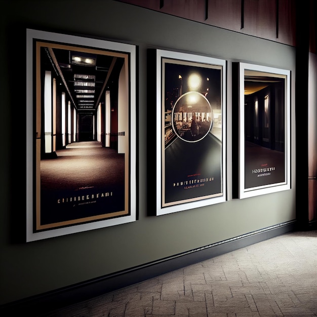 Mockup Affiches Cinema Vecteurs et PSD gratuits à télécharger