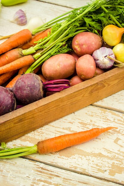 Cadre alimentaire, aliments frais du marché.