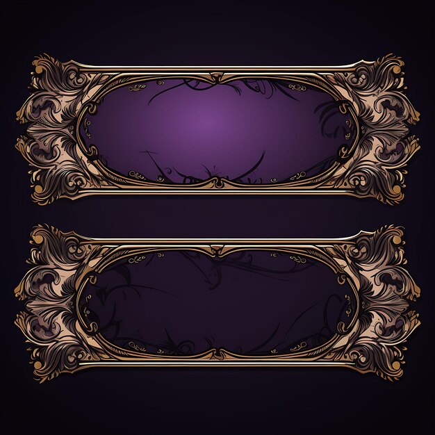 Cadre améthyste royale violet foncé et couleur opulente Renaissan coque de téléphone Design luxe Art déco