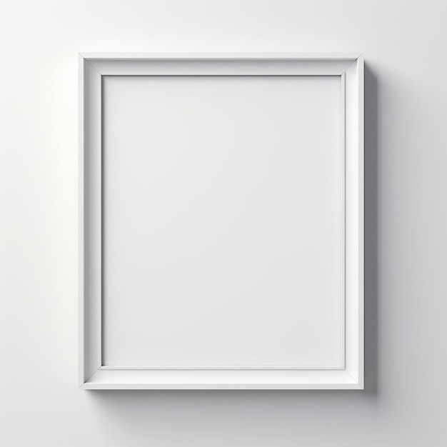 Un cadre blanc pour l'expression artistique Un cadre blanc vide pour l'affiche