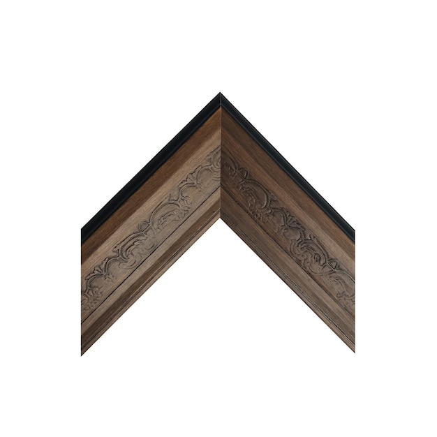 Un cadre en bois avec un design qui dit le mot " dessus "