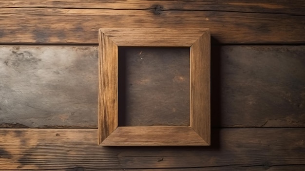 Un cadre en bois sur un mur avec le mot art dessus