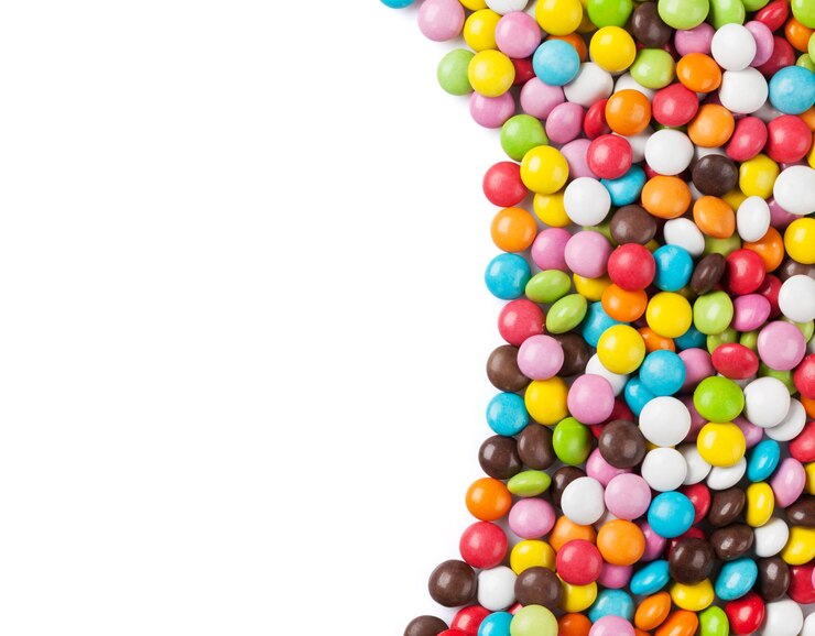 Cadre de bonbons colorés