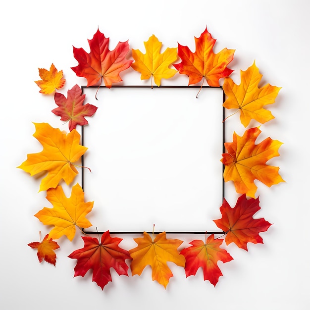 Cadre captivant de beauté épanouie, fond de feuilles et de fleurs pour une touche décorative exquise