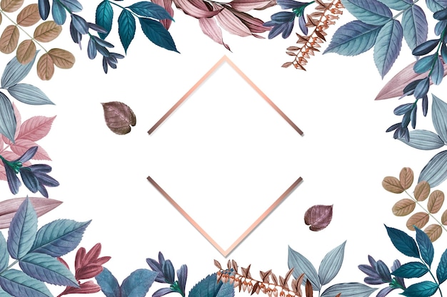 Le cadre carré en or rose est transparent png