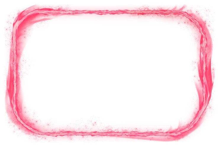 Photo cadre de feu rectangle arrondi rose png