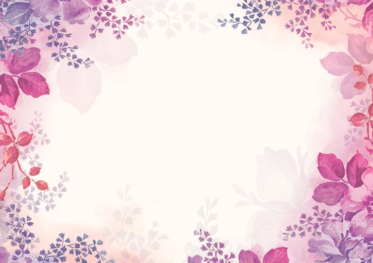 Photo cadre floral à l'aquarelle