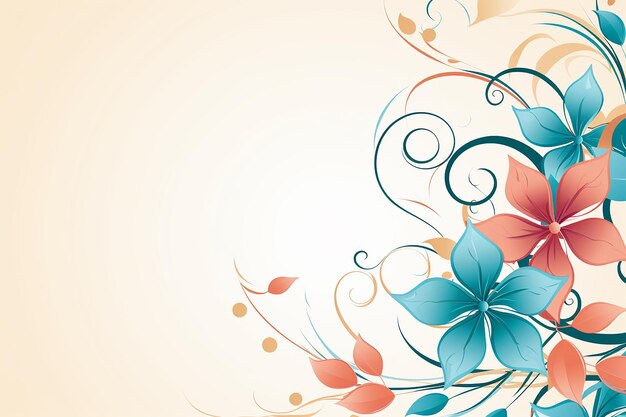Photo cadre floral pour carte d'invitation