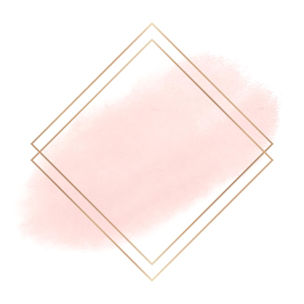 Cadre géométrique doré Png fond transparent