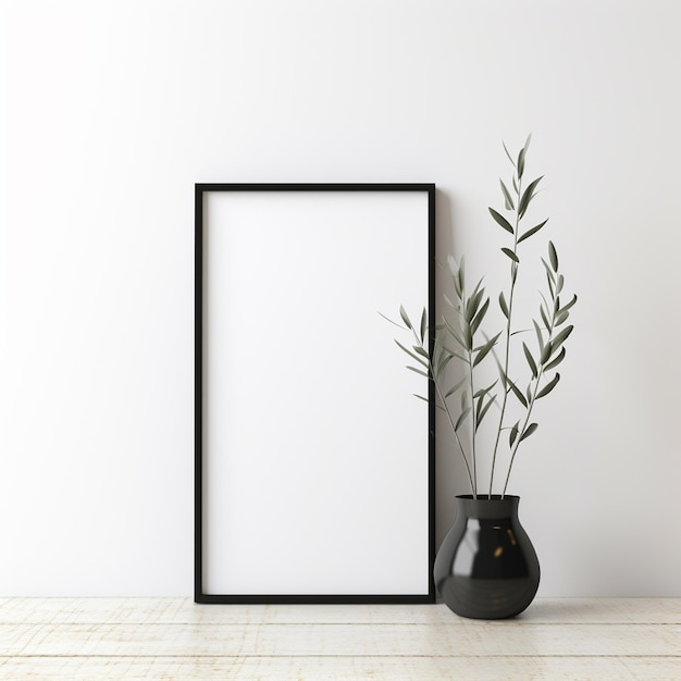 cadre d'image moderne sur une étagère