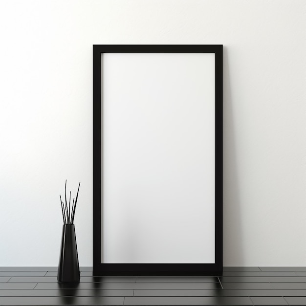 cadre d'image moderne sur une étagère
