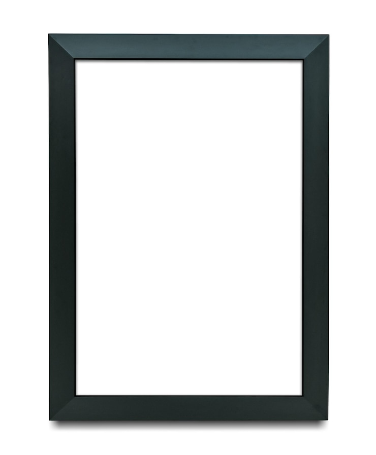 Photo le cadre d'image noir est transparent png