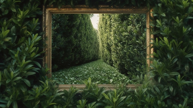 Cadre de labyrinthe de jardin