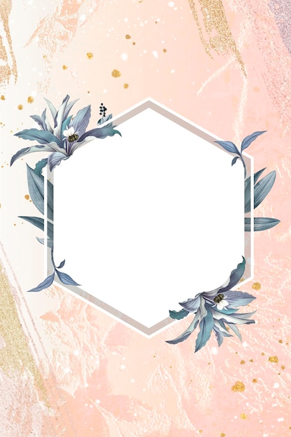 Un cadre de mariage floral luxueux