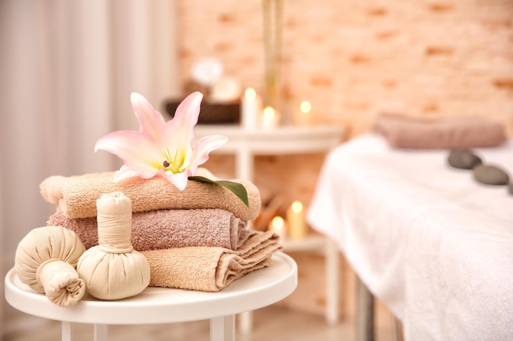 Photo cadre de massage dans un centre de bien-être moderne