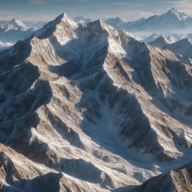 Cadre métallique blanc de la grille topographique de montagne