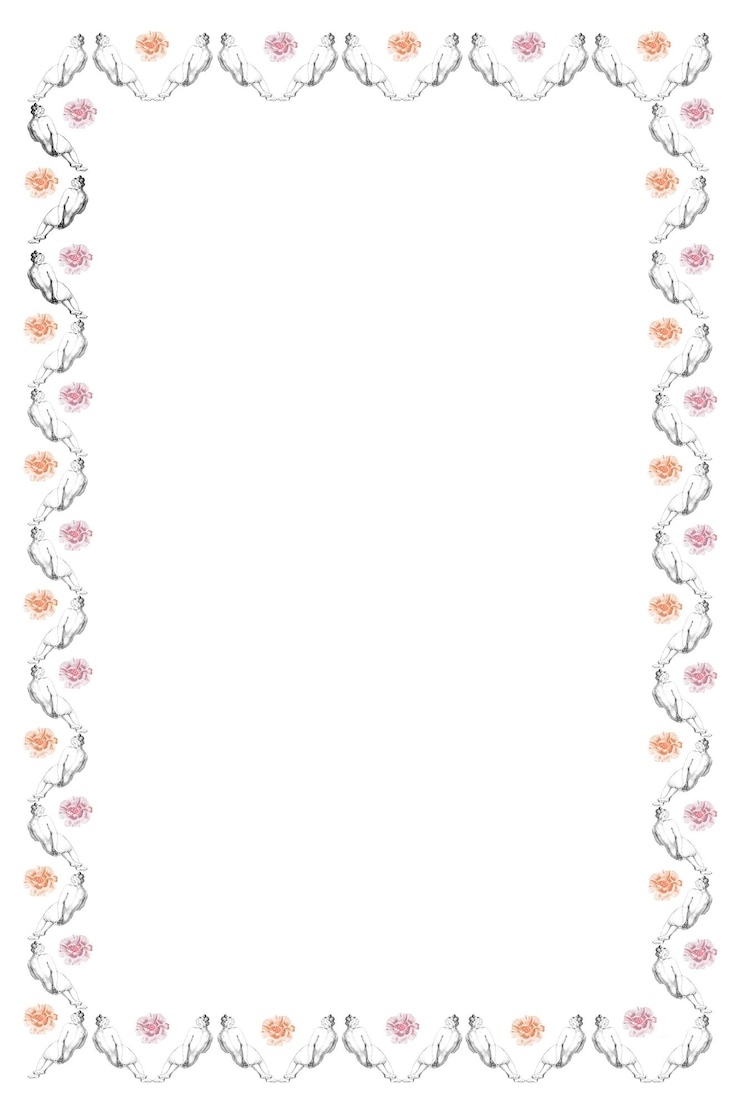 Photo cadre à motif de femme nue png ornemental