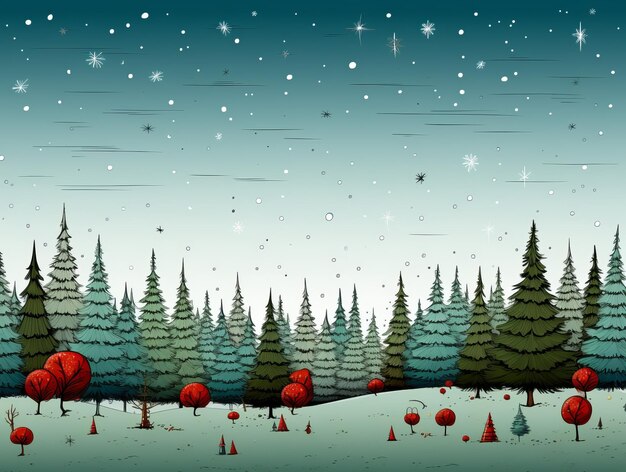 Cadre de Noël pour votre texte Illustration vectorielle Espace de copie