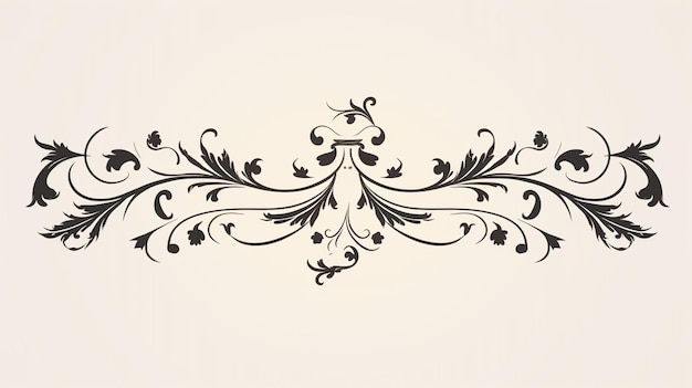 Photo cadre d'ornement classique bordure calligraphique vintage élégante