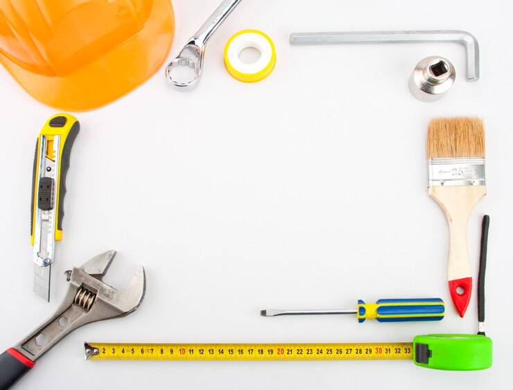 Photo cadre en outils