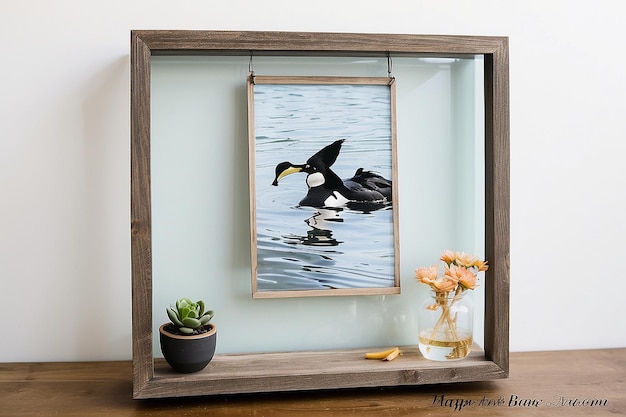 Cadre photo en verre flottant bricolage